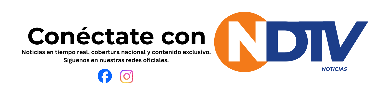NDTV NOTICIAS Banner NDTV Redes 1